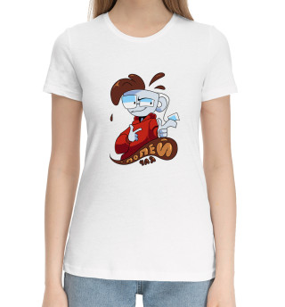 Женская хлопковая футболка Попей Чая