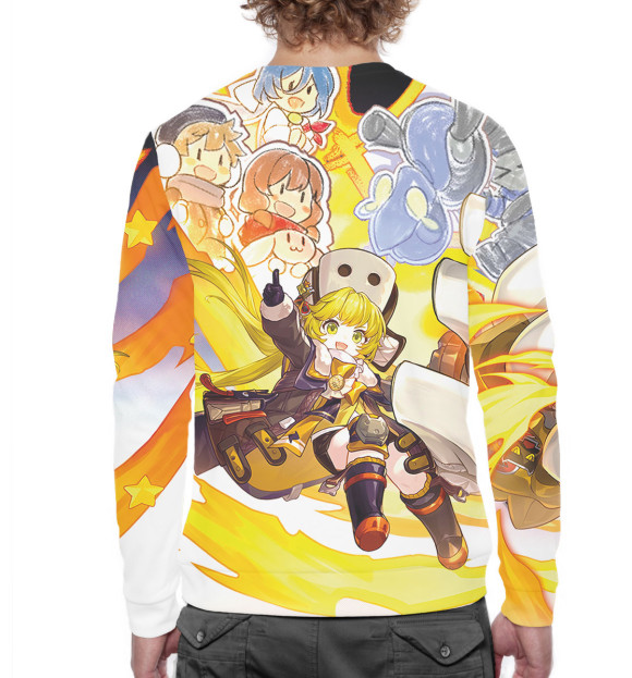 Мужской свитшот с изображением Хук цвета Белый