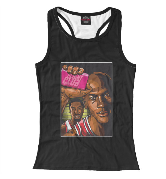 Женская майка-борцовка с изображением Bulls - Fight Club цвета Белый