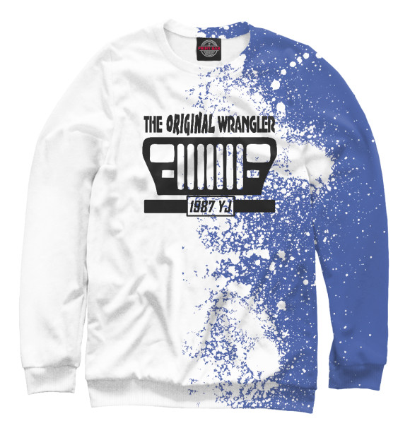 Свитшот для девочек с изображением The Original Wrangler 1987 цвета Белый