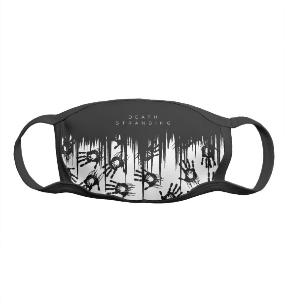 Маска тканевая с притом Death Stranding цвета Белый Маска тканевая с изображением Death Stranding цвета Белый
