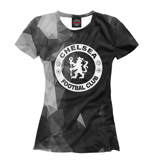Женская футболка с изображением Chelsea Metal цвета Белый