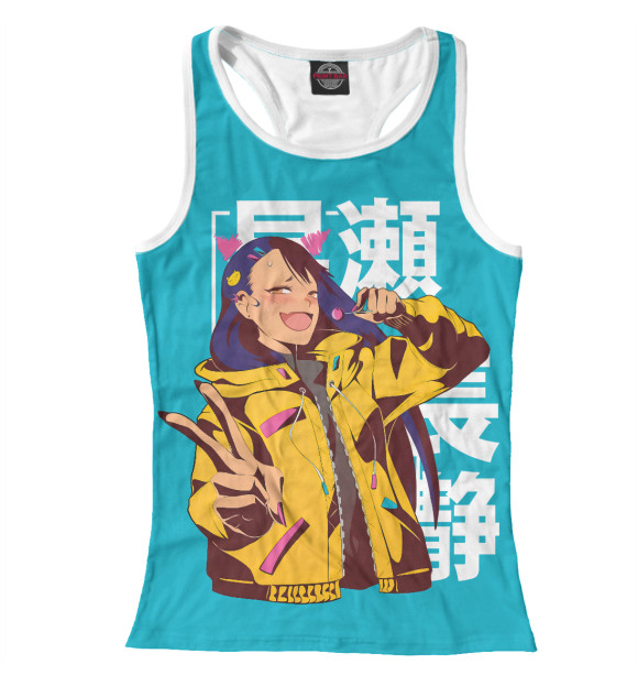 Женская майка-борцовка с изображением Мисс Нагаторо цвета Белый