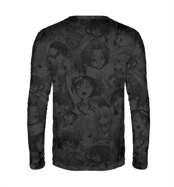 Мужской лонгслив с изображением Hentai цвета Белый