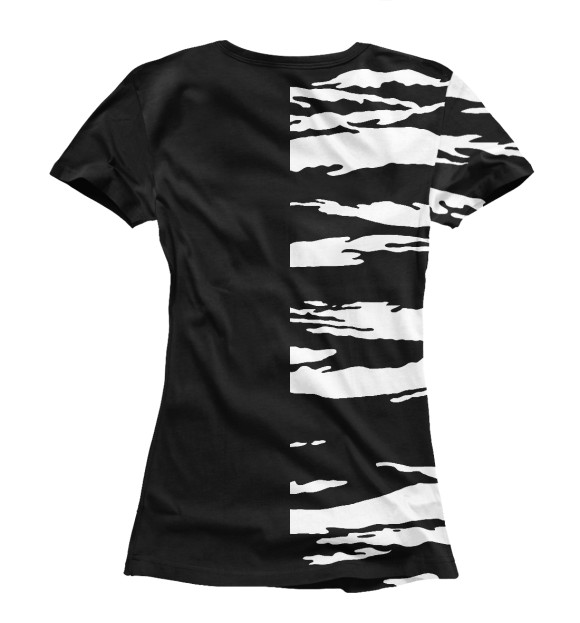 Женская футболка с изображением Пограничные войска цвета Белый