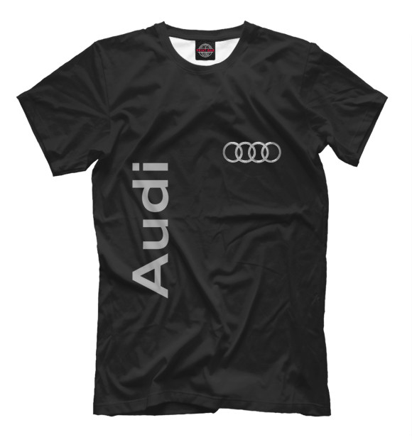 Футболка для мальчиков с изображением Audi цвета Белый