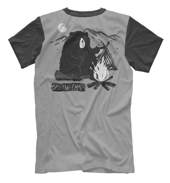 Мужская футболка с изображением Bad Bear camp цвета Белый