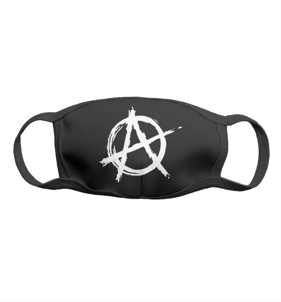 Маска тканевая с притом Анархия цвета Белый Маска тканевая с изображением Анархия цвета Белый