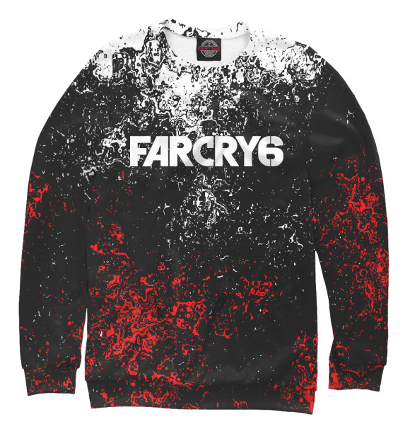 Мужской свитшот с изображением FARCRY6 цвета Белый