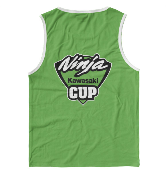 Майка для мальчика с изображением Kawasaki Ninja cup цвета Белый