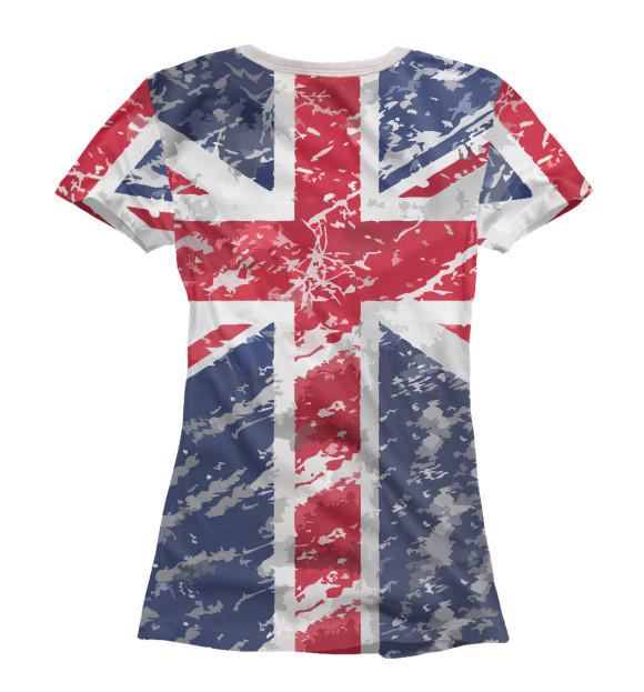 Футболка для девочек с изображением Union Jack цвета Белый