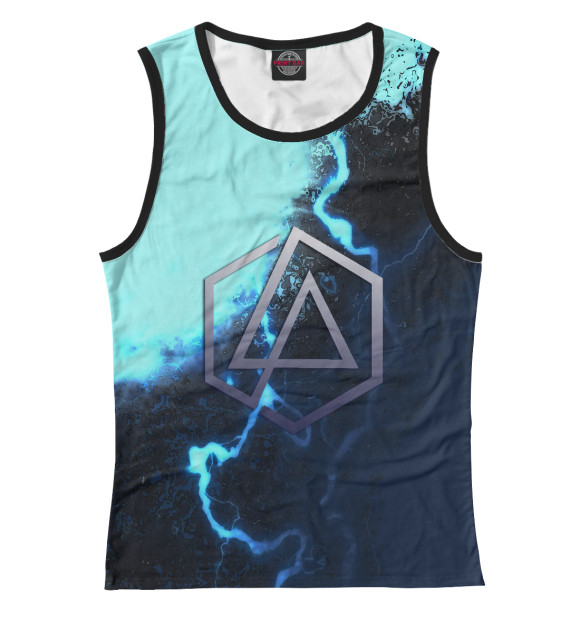Майка для девочки с изображением Linkin Park Storm цвета Белый