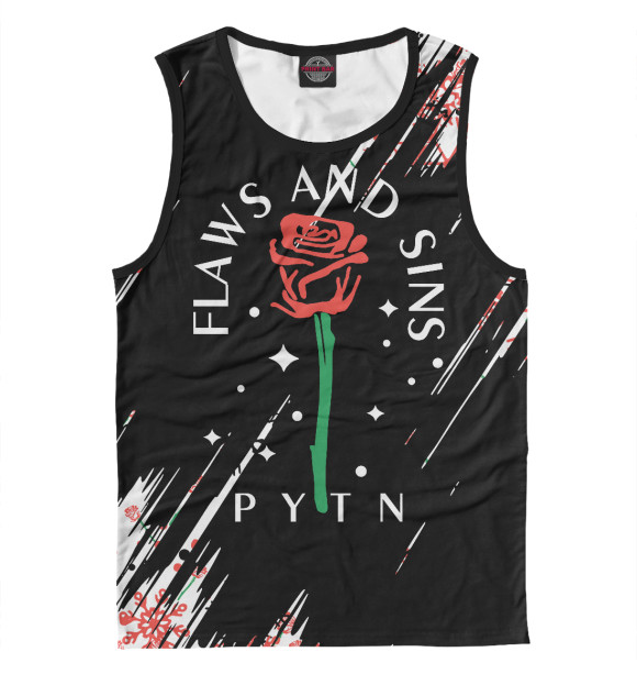 Мужская майка с изображением Payton Moormeier цвета Белый