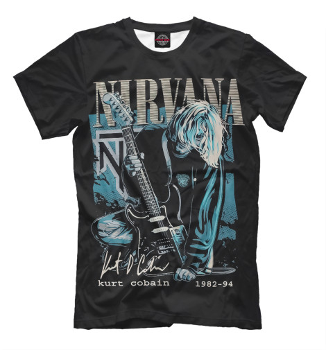 хлопковые футболки print bar нирвана nirvana Футболки Print Bar Nirvana
