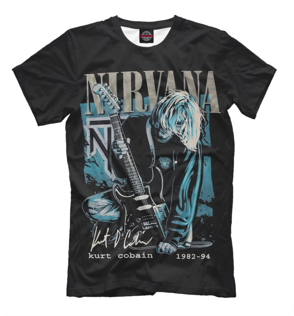Футболка для мальчиков с изображением Nirvana цвета Белый