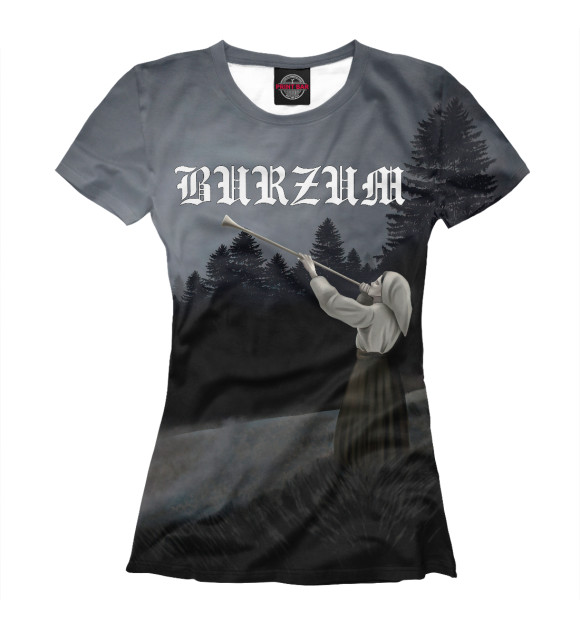Женская футболка с изображением Filosofem - Burzum цвета Белый