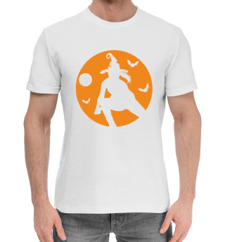 Мужская хлопковая футболка Волейбольная ведьма