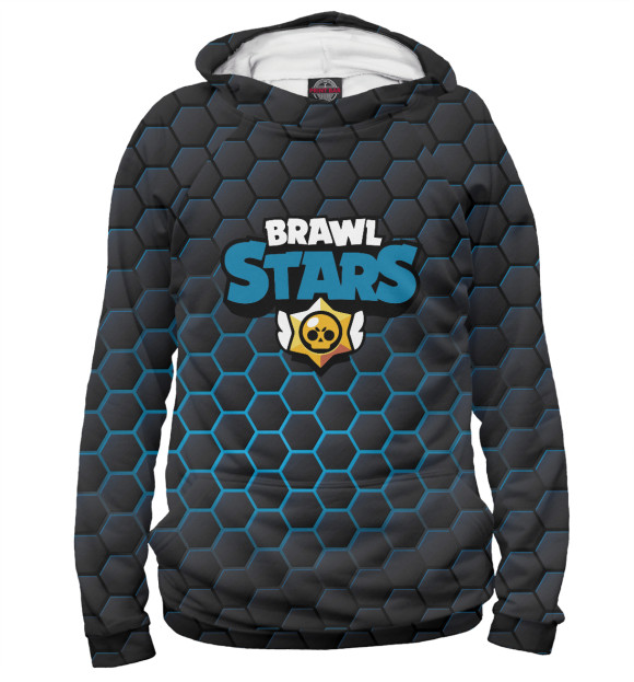 Женское худи с изображением Brawl Stars цвета Белый
