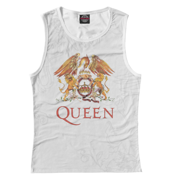 Майка для девочки с изображением Queen цвета Белый