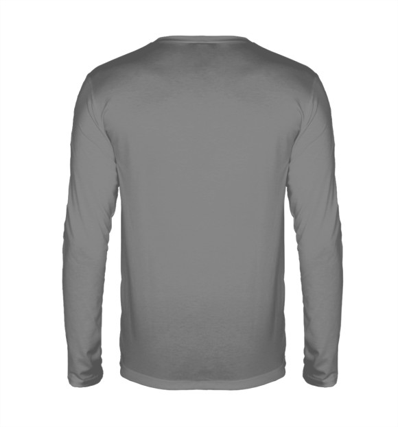 Мужской лонгслив с изображением Помни свои корни цвета Белый