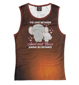 Майка для девочки Aunt and Love Elephant