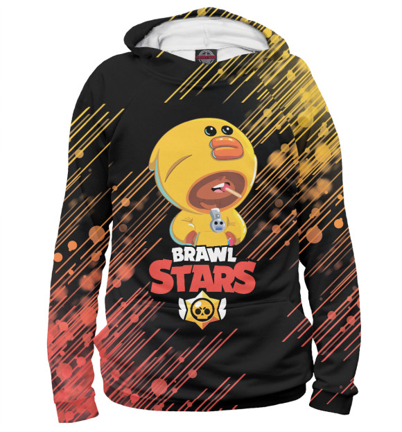 Женское худи с изображением Brawl Stars цвета Белый