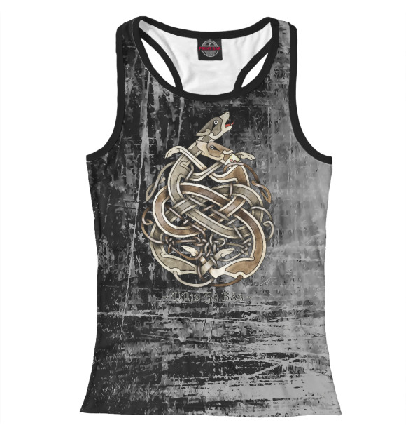 Женская майка-борцовка с изображением Gelert цвета Белый