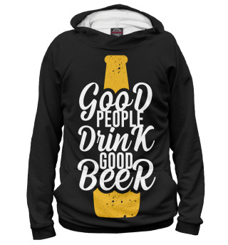 Мужское худи Good people drink good beer