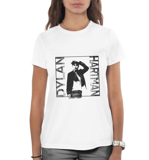 Женская футболка с изображением Dylan Hartman цвета Белый