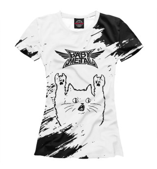 Женская футболка Babymetal Рок Кот