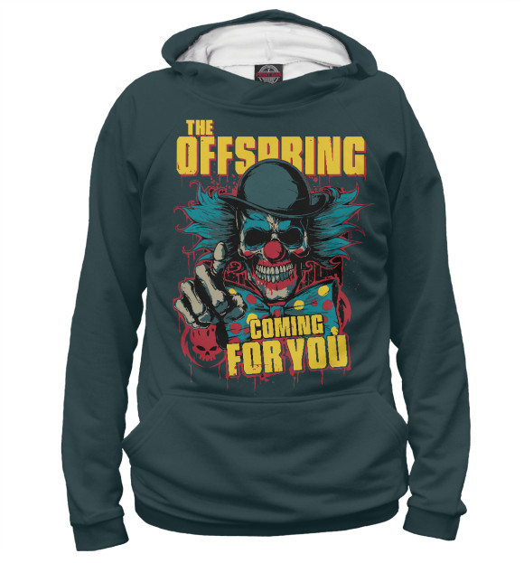 Женское худи с изображением The Offspring цвета Белый