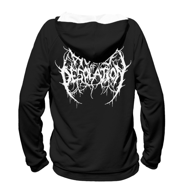 Женское худи с изображением Woods Of Desolation цвета Белый