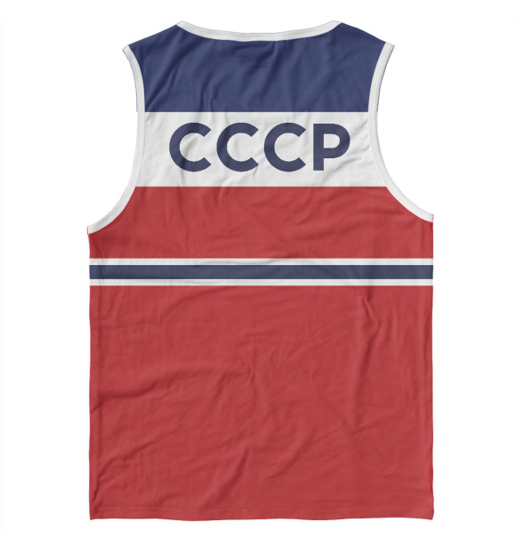 Мужская майка с изображением СССР цвета Белый