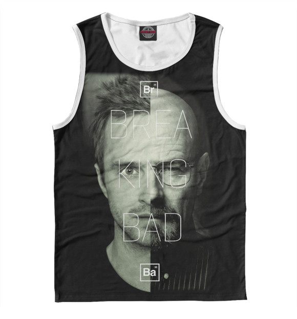 Майка для мальчика с изображением Breaking Bad цвета Белый