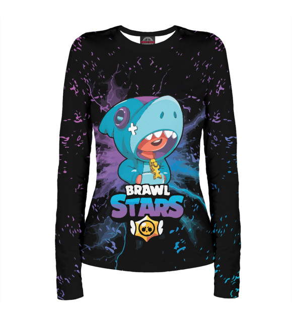 Женский лонгслив с изображением Brawl Stars цвета Белый