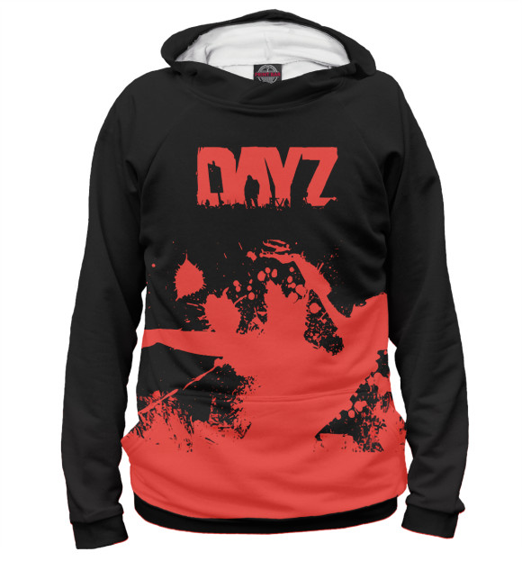 Женское худи с изображением DayZ цвета Белый