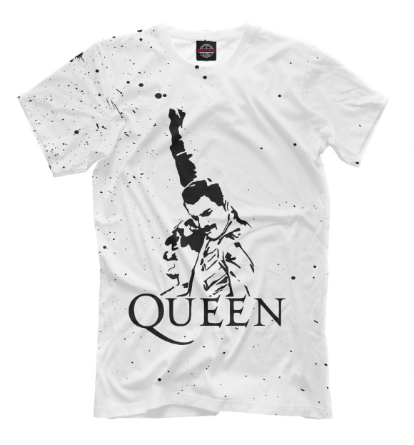 Мужская футболка с изображением Queen цвета Белый