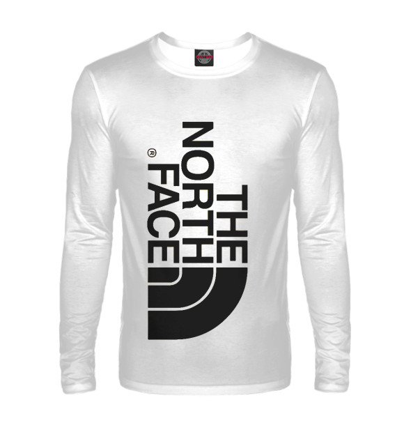 Мужской лонгслив с изображением The North Face цвета Белый