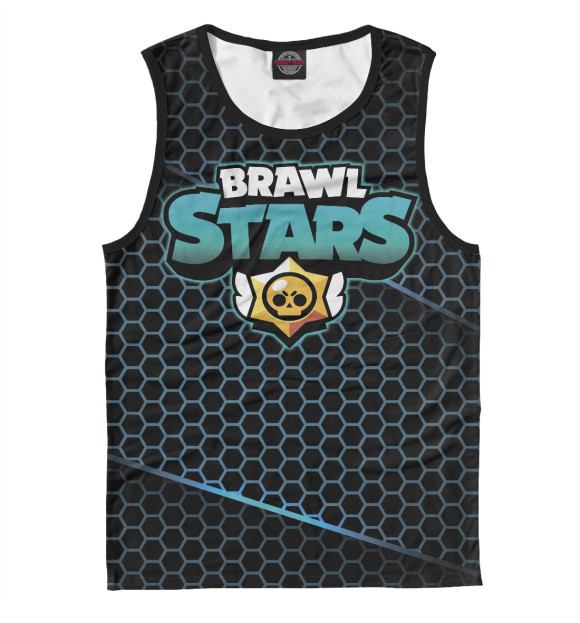 Майка для мальчика с изображением Brawl Stars цвета Белый