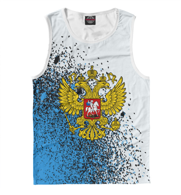 Майка для мальчика с изображением Символ свободы РФ цвета Белый