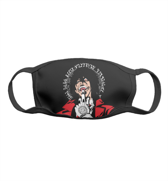 Маска тканевая с изображением Хеллсинг цвета Белый