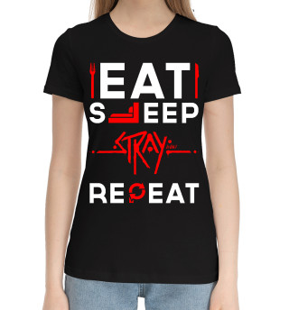Хлопковая футболка для девочек Stray Routine