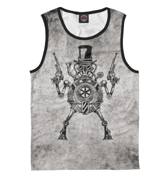 Майка для мальчика с изображением Steampunk цвета Белый