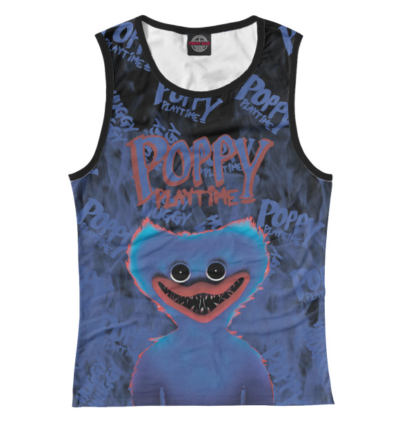 Майка для девочки с изображением Poppy Playtime цвета Белый