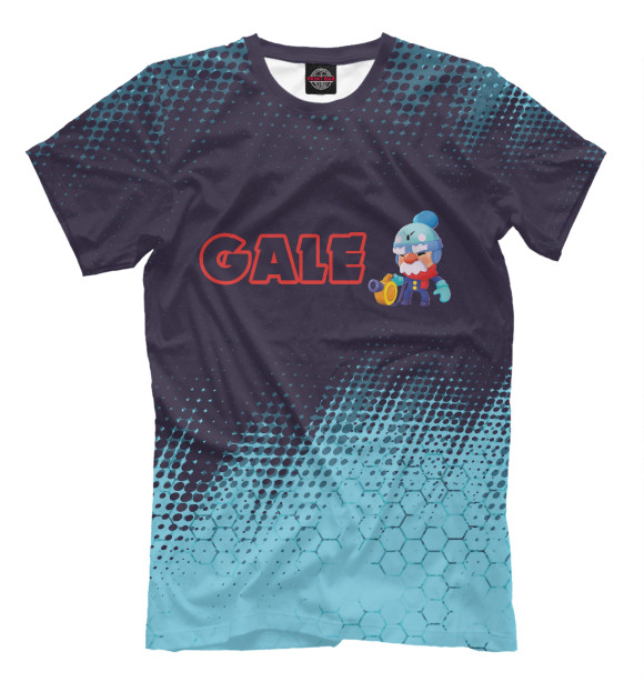 Футболка для мальчиков с изображением Brawl Stars Gale (Бравл Старс) цвета Белый