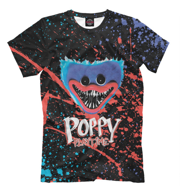 Футболка для мальчиков с изображением Poppy Playtime Хагги Вагги цвета Белый