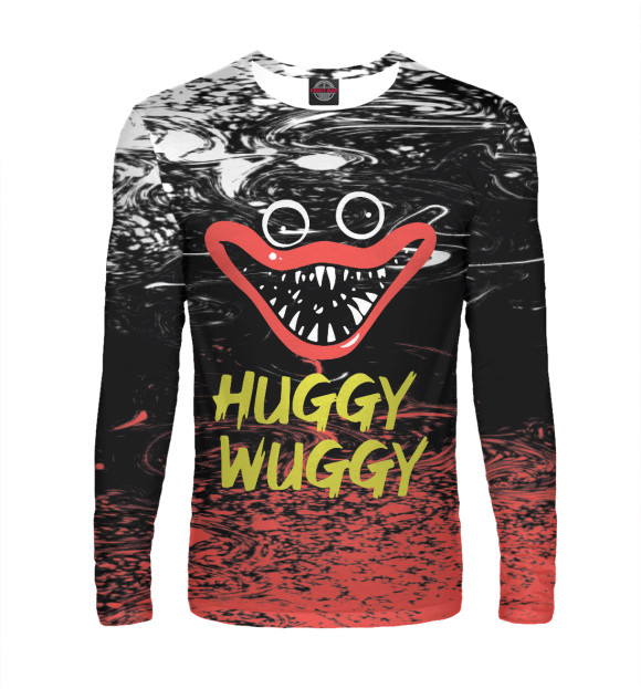 Мужской лонгслив с изображением Poppy Playtime цвета Белый