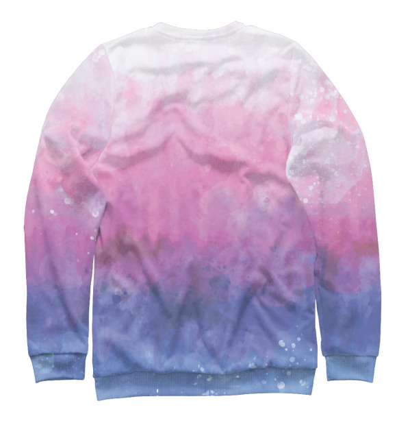 Свитшот для мальчиков с изображением Акварель (Tie-Dye) цвета Белый
