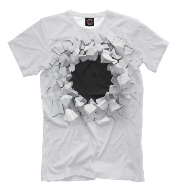 Мужская футболка с изображением Portal цвета Белый