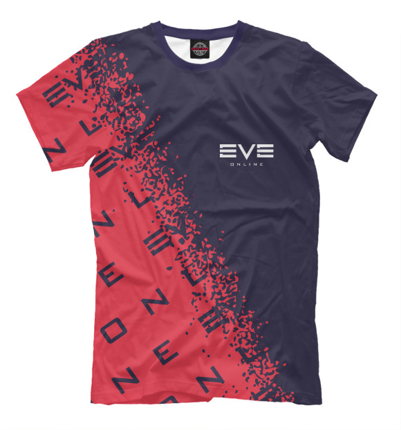 Мужская футболка с изображением Eve Online / Ив Онлайн цвета Белый